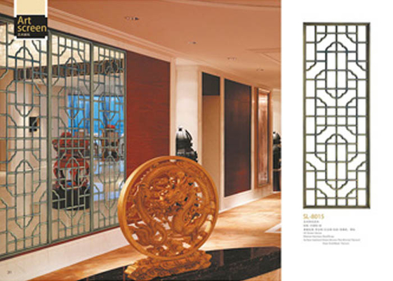 China Paneles decorativos livianos de metal para separar / embellecer / coordinar el espacio proveedor