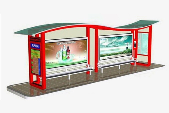 China Cubierta de autobús voladiza del alto rendimiento, diseño maravillosamente del refugio de la parada de autobús proveedor