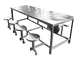 Mesa de comedor y sillas al azar del acero inoxidable del modelo cualquier tamaño disponible proveedor