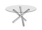 Tabla de cristal del acero inoxidable del diseño especial, CE de la mesa de comedor del acero inoxidable aprobado proveedor