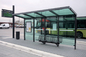 El mantenimiento de la facilidad de la parada de autobús del acero inoxidable del vidrio para el coche de la espera / proporciona el descanso temporal proveedor