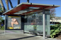 Simple hermoso portátil parada de autobús Refugios Fácil cambio gráfico / anuncios Carteles proveedor